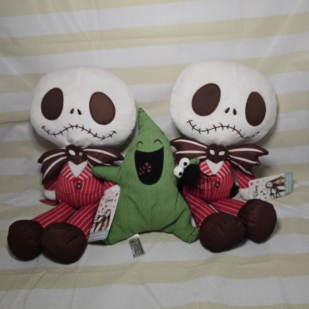 Disney Nightmare Before Christmas Jack Skellington And Oogie Boogie Bundle Of 3
